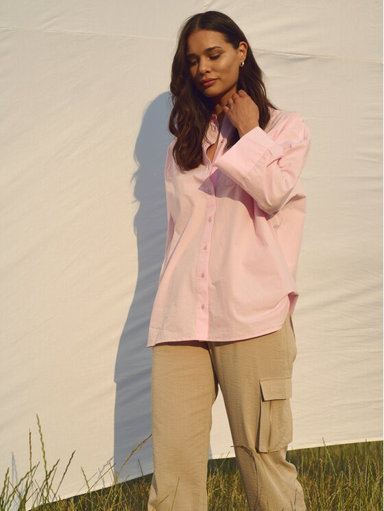 Kaffe Kaffe Stoffhose Moria 10552262 Beige Relaxed Fit