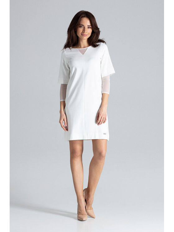 Lenitif Lenitif Vestito L015 Écru Regular Fit