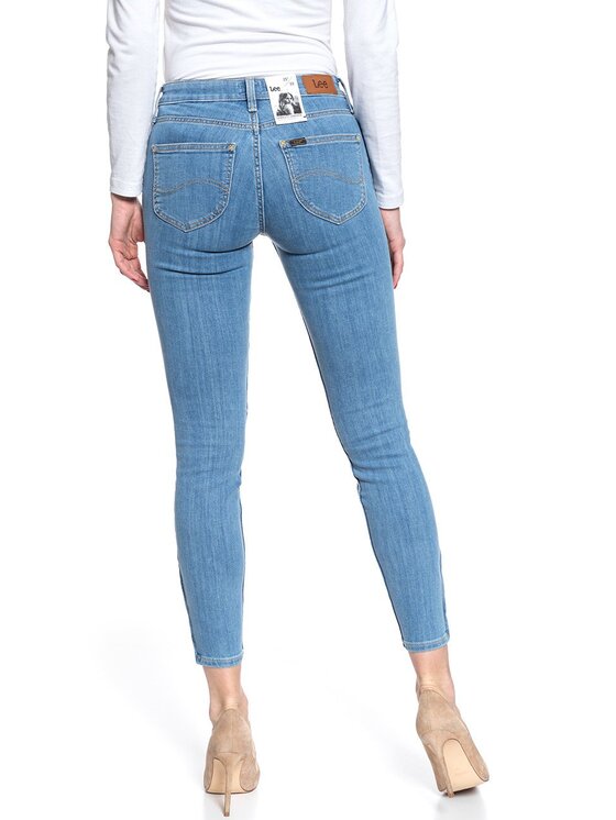 Lee Lee Jeans SCARLETT CROPPED Blu Skinny Fit
