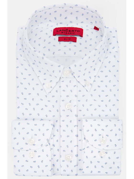Lancerto Lancerto Koszula Ariana KO073121000010 Biały Slim Fit
