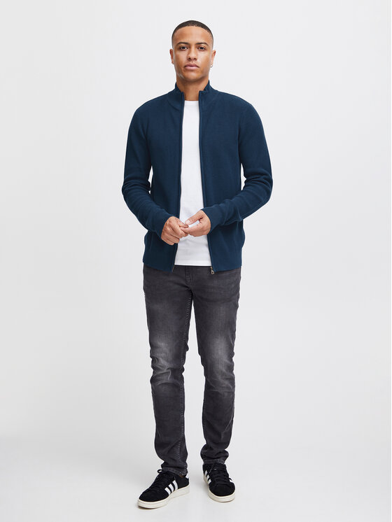 Blend Blend Sweter 20716265 Granatowy Regular Fit