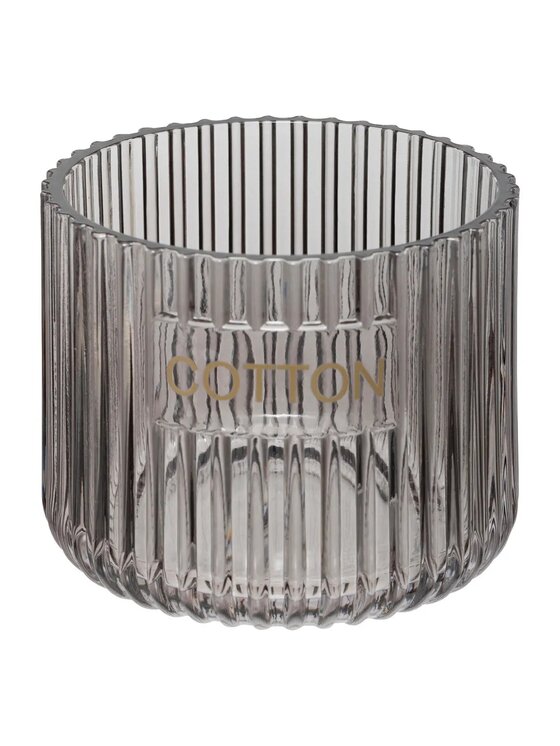 MIAhome MIAhome Pojemnik szklany łazienkowy Glass szary Szary
