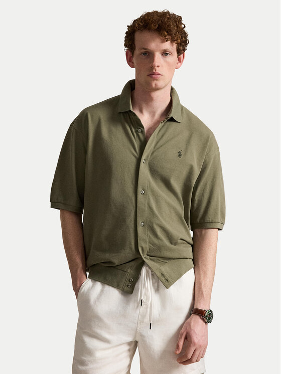 Polo Ralph Lauren Cămașă 710B18514001 Verde Regular Fit
