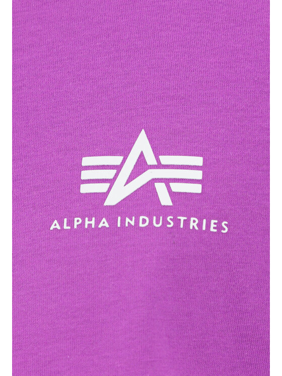 Alpha Industries Alpha Industries T-Shirt AI.128507-677-M Fioletowy Basic Fit