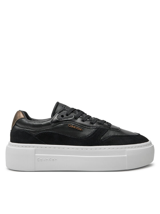 Sneakers Calvin Klein Ff Cupsole Lace Up W/Ml Mix M HW0HW02125 Negru