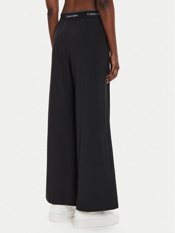Calvin Klein Performance Calvin Klein Performance Spodnji del trenirke 00GWF4P606 Črna Wide Leg