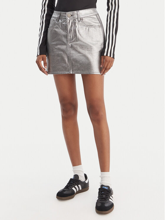adidas adidas Miniszoknya 3-Stripes KD2899 Ezüst Regular Fit