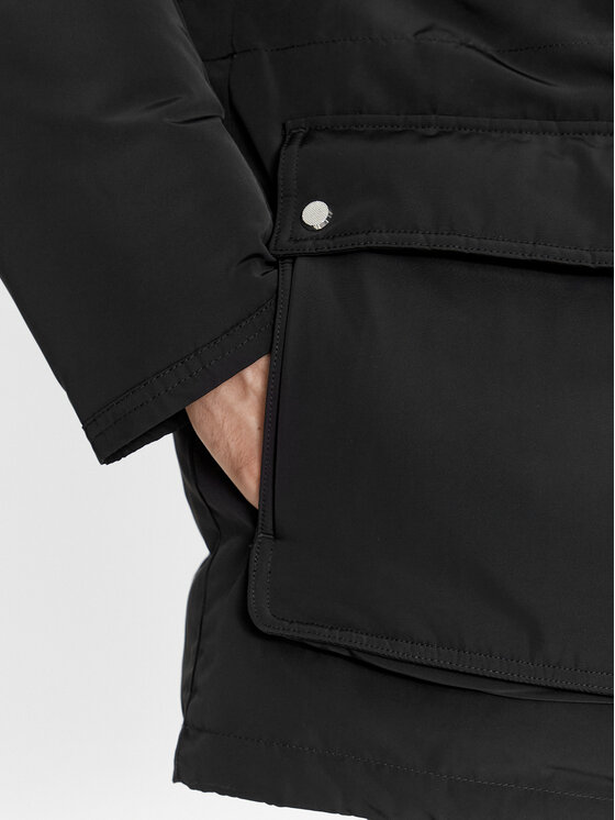 BOSS Boss Pūkinė striukė Dadico 50499371 Juoda Regular Fit