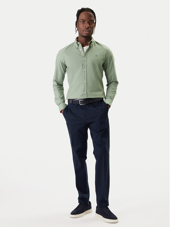 BOSS BOSS Риза H-Roan 50555920 Зелен Slim Fit