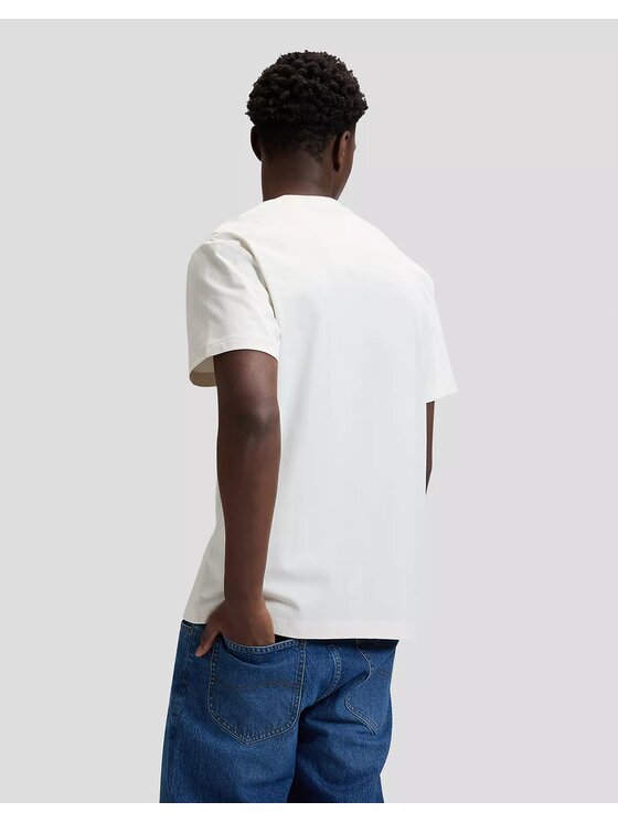 Lee Lee T-Shirt SS SMALL LOGO TEE Biały Relaxed Fit