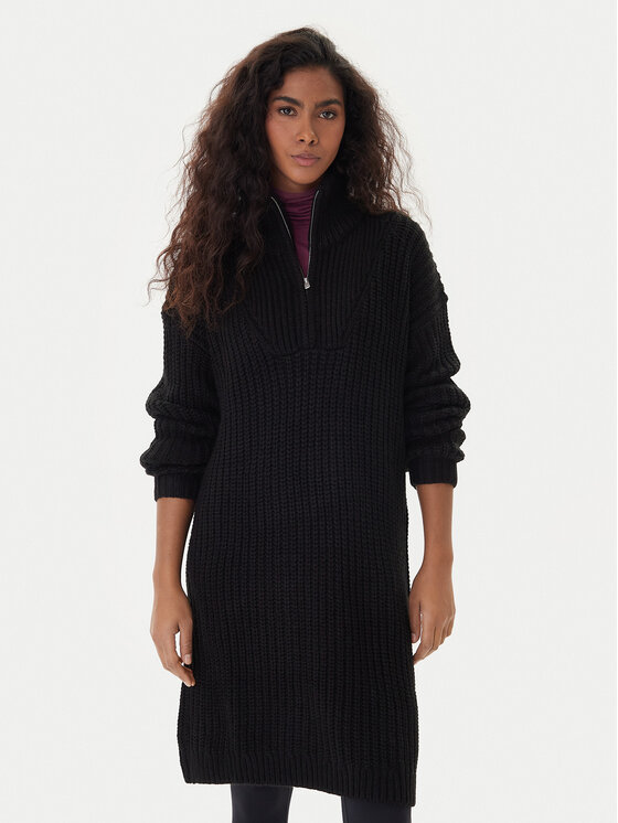 Roxy Roxy Vestito di maglia Home Again SD ERJKD03535 Nero Regular Fit