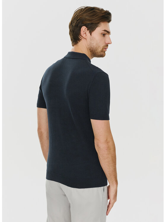 Pako Lorente Pako Lorente Polo P24SF-TX-002 Granatowy Classic Fit