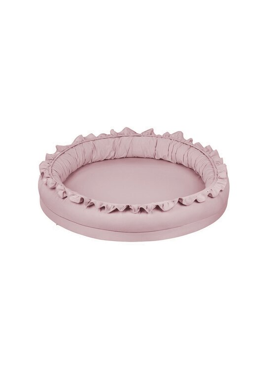 Gniazdo Cotton&Sweets, Mały junior nest Basic z falbanką Blush