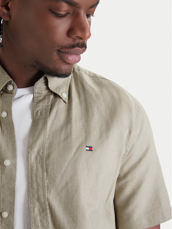 Tommy Hilfiger Tommy Hilfiger Koszula MW0MW42450 Beżowy Regular Fit