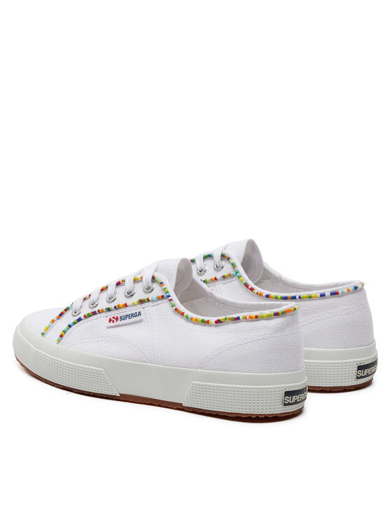 Superga Superga Πάνινα παπούτσια Multicolor Beads 2750 S31352W Λευκό