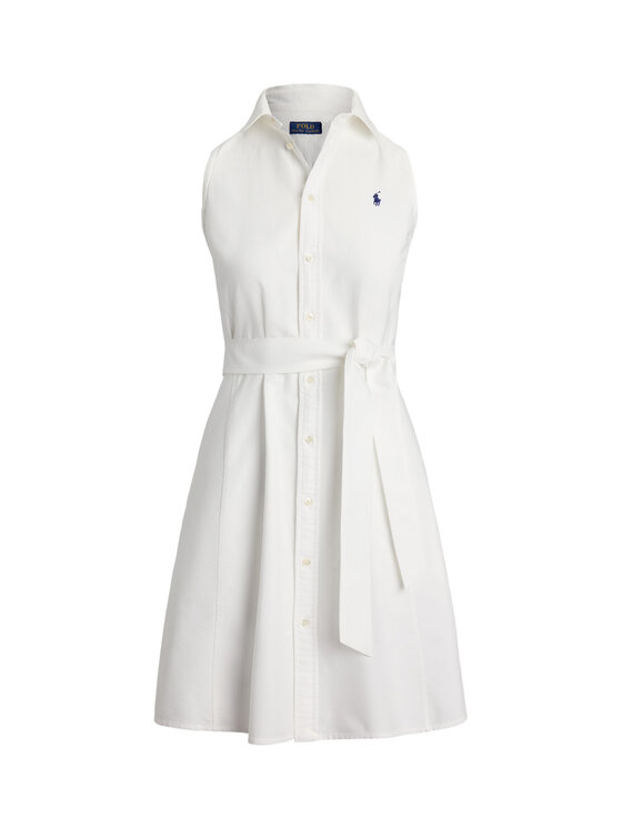 Polo Ralph Lauren Polo Ralph Lauren Košeľové šaty 211906437001 Biela Regular Fit