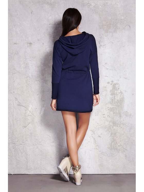 Infinite You Infinite You Sukienka codzienna M023 Granatowy Basic Fit