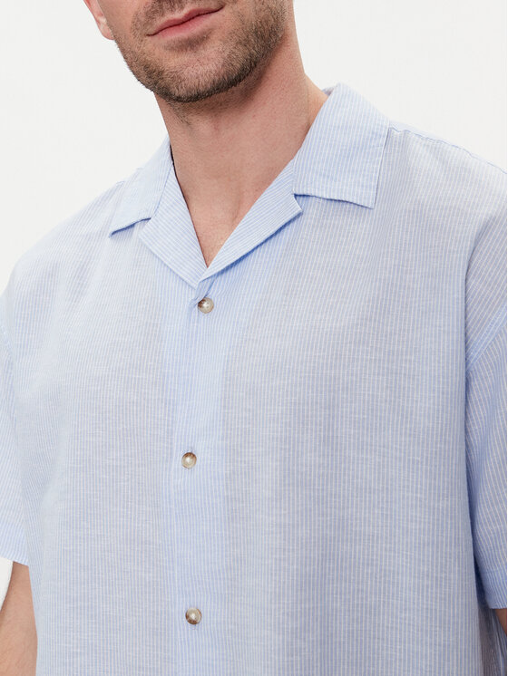 Jack & Jones Jack & Jones Koszula Summer 12248382 Niebieski Relaxed Fit