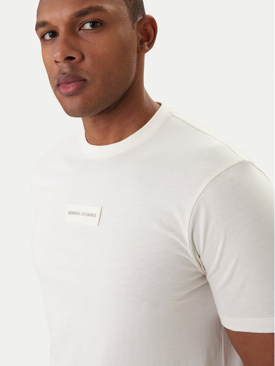 Armani Exchange Armani Exchange T-krekls XM002471 AF10356 U1074 Écru Slim Fit