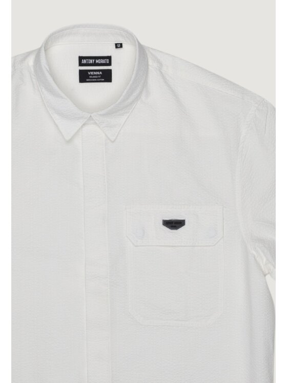 Antony Morato Antony Morato Πουκάμισο VIENNA RELAXED FIT Λευκό Relaxed Fit