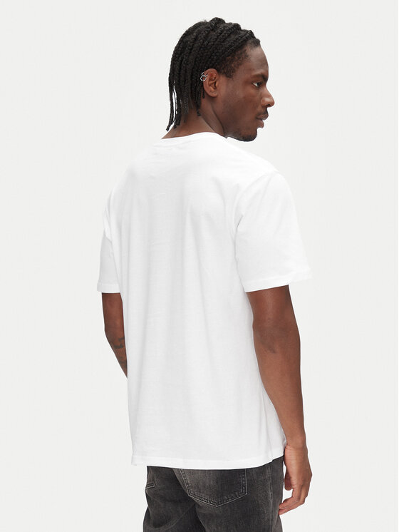 Just Cavalli Just Cavalli T-Shirt 78OAHE11 Biały Regular Fit