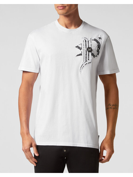 PHILIPP PLEIN PHILIPP PLEIN T-shirt 1649 Bianco Regular Fit