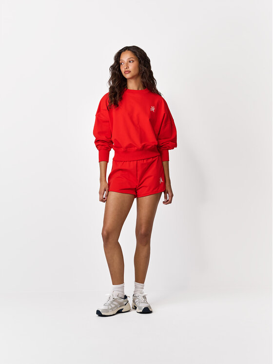 La Mania La Mania Bluza LIPPS Czerwony Basic Fit