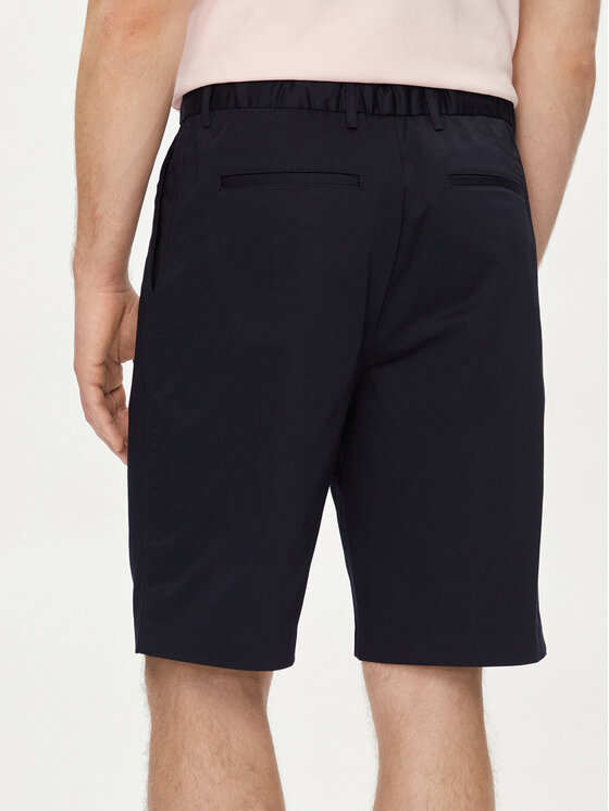Calvin Klein Calvin Klein Šortky z materiálu Sateen K10K112831 Tmavomodrá Regular Fit