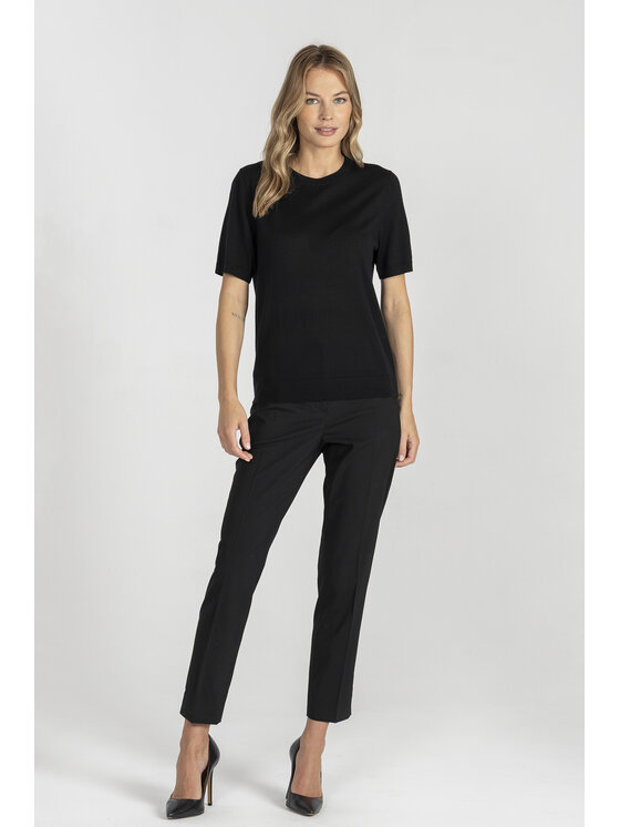 Deni Cler Milano Deni Cler Milano Spodnie materiałowe W-DC-5275-E5-K2-90-1 Czarny Slim Fit