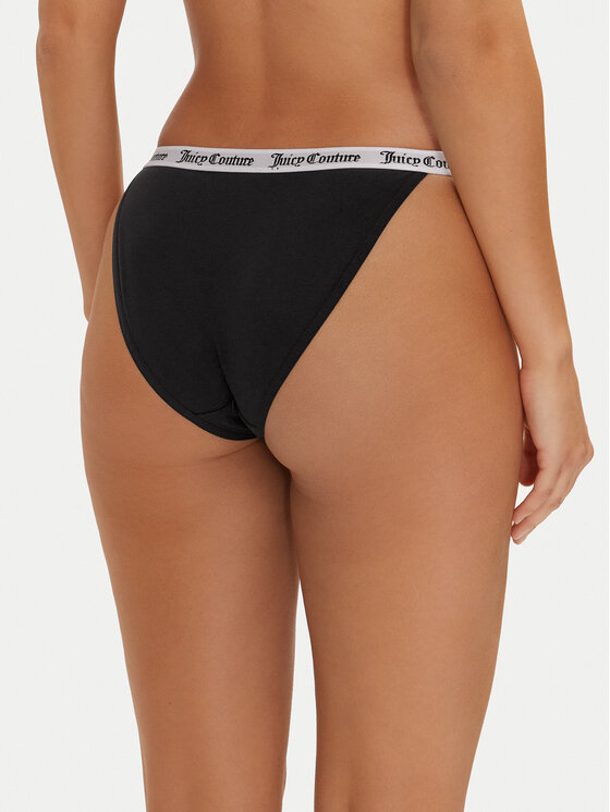 Juicy Couture Juicy Couture Set od 3 para klasičnih gaćica Diddy JCLBR224572 Crna