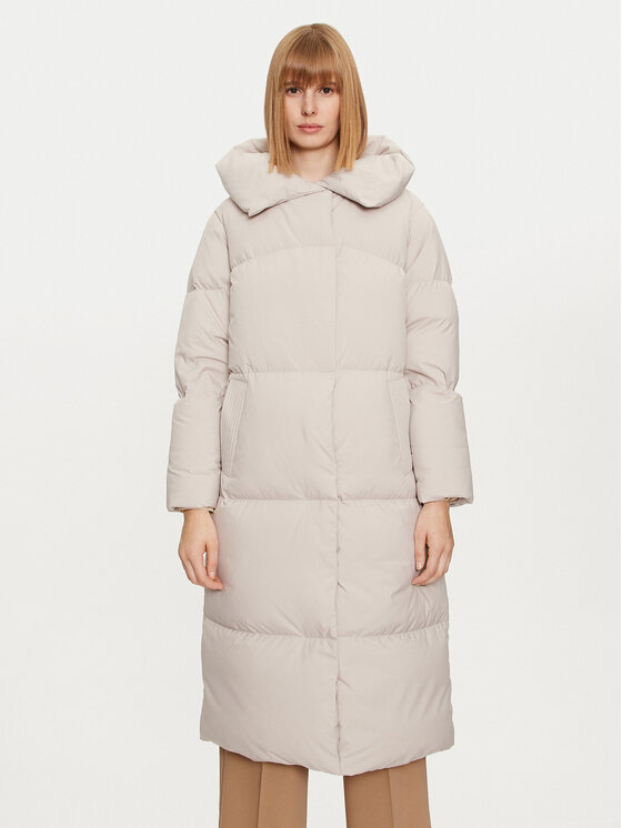 Hetregó Hetregó Μπουφάν πουπουλένιο Valery 8N691 Μπεζ Loose Fit