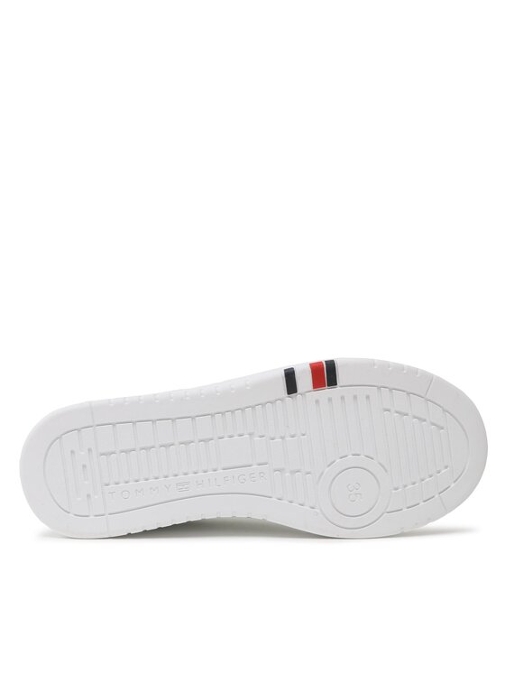 Tommy Hilfiger Tommy Hilfiger Sneakersy Low Cut Lace-Up T3B4-32222-1355 S Biały