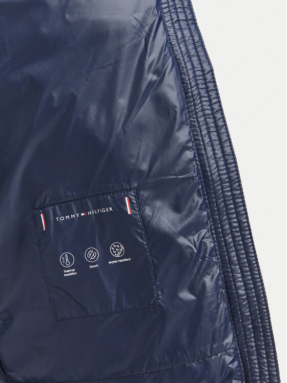 Tommy Hilfiger Tommy Hilfiger Kurtka puchowa WW0WW47354 Granatowy Slim Fit