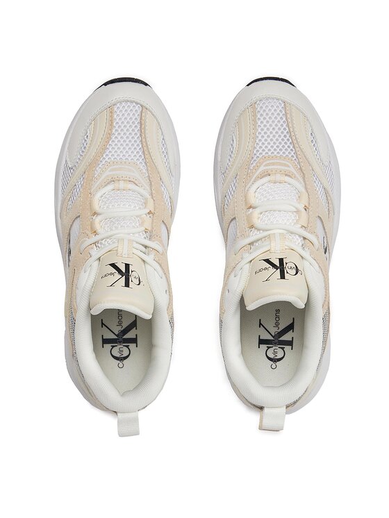 Calvin Klein Jeans Calvin Klein Jeans Laisvalaikio batai Retro Tennis Su-Mesh Wn YW0YW00891 Smėlio