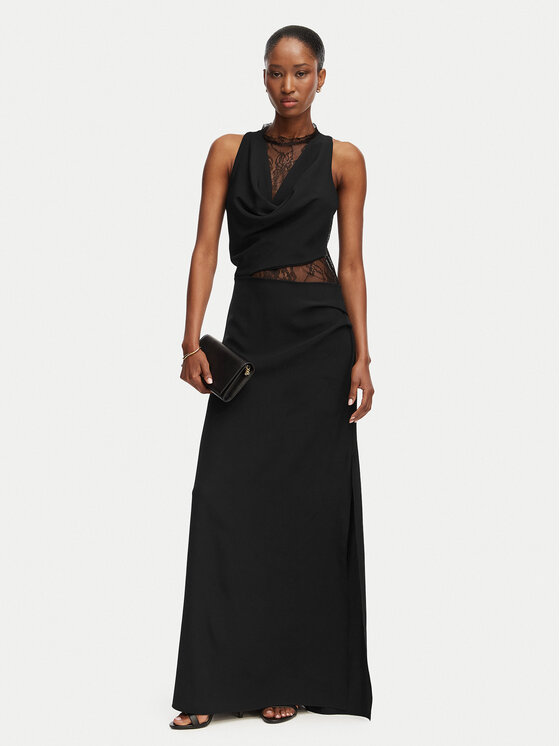Rinascimento Rinascimento Abendkleid CFC0128799003 Schwarz Slim Fit