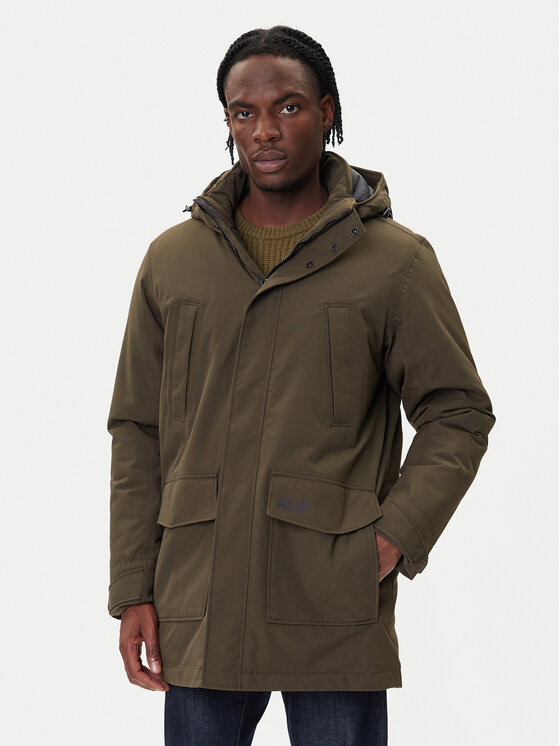 Jack Wolfskin Jack Wolfskin Parka Canyon Shield A65119 Verde Regular Fit