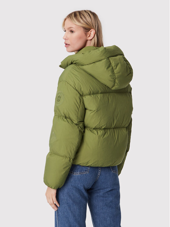Tommy Hilfiger Tommy Hilfiger Puhovka WW0WW35084 Zelena Relaxed Fit