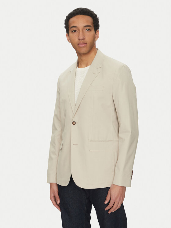 Michael Kors Michael Kors Sacou CS5100THC2 Bej Slim Fit