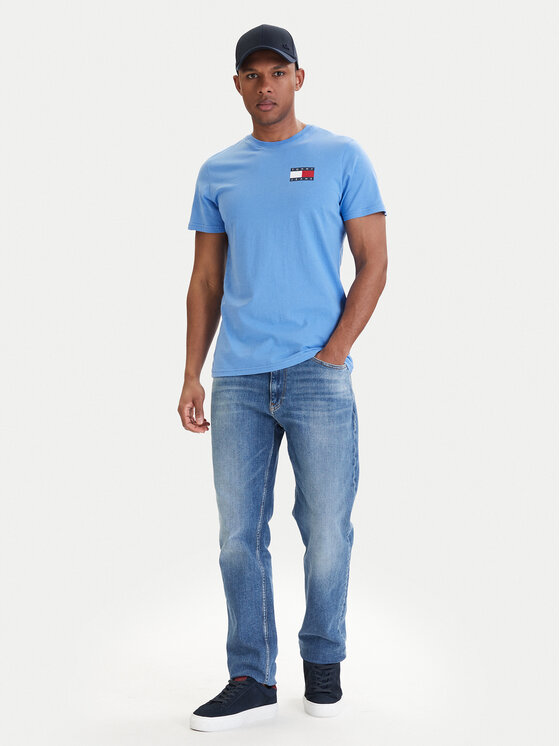 Tommy Jeans Tommy Jeans Póló DM0DM20740 Kék Slim Fit