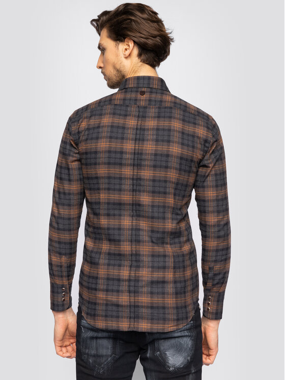 Camicia Squared 2 Multicolore Slim Fit