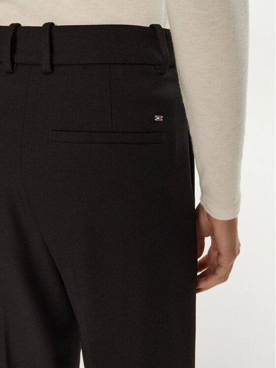 Tommy Hilfiger Tommy Hilfiger Hlače WW0WW39725 Crna Relaxed Fit