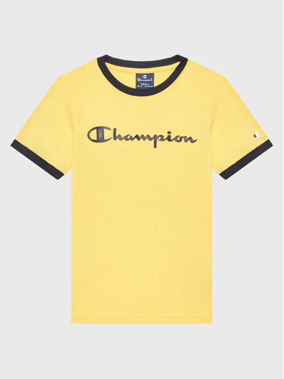 Champion T-shirt 306286 Žuta Regular Fit