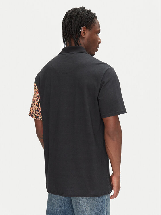 Just Cavalli Just Cavalli Polo majica 78OAGE15 Črna Regular Fit