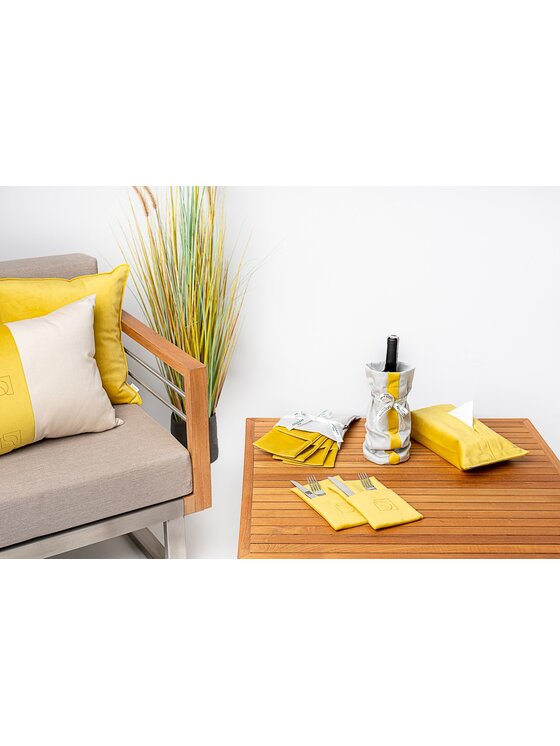 Doram design Doram design Dekoracja Zestaw prezentowy do dekoracji stołu - Acacia Żółty