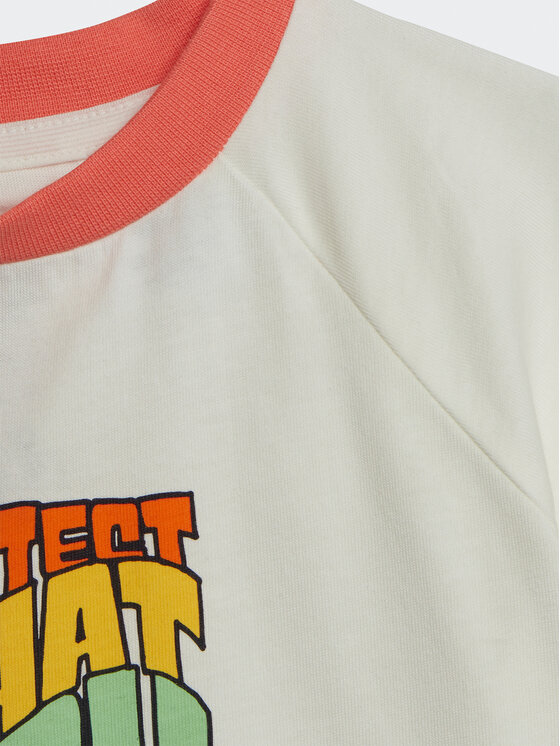 adidas adidas T-shirt Graphic Print T-Shirt IB8607 Bianco Regular Fit