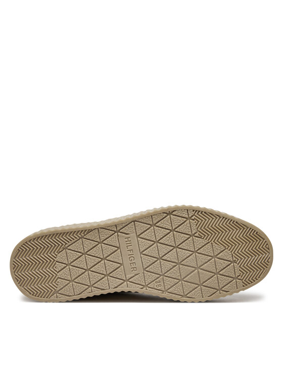 Tommy Hilfiger Tommy Hilfiger Laisvalaikio batai Faux Fur Nubuck Low Lace-Up FW0FW08172 Smėlio