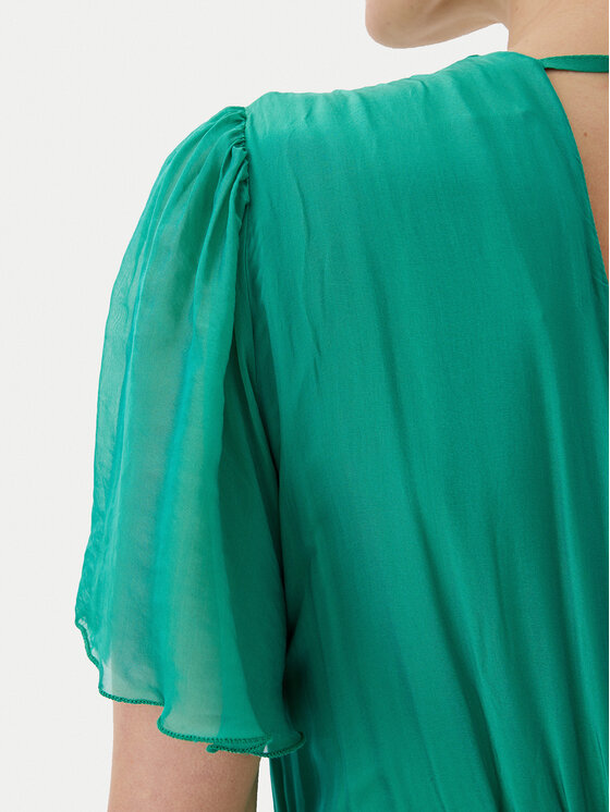 Haveone Haveone Sukienka letnia AFF-N006 Zielony Loose Fit