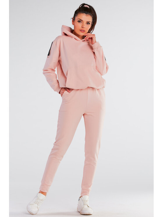 Infinite You Infinite You Bluza M248 Różowy Basic Fit