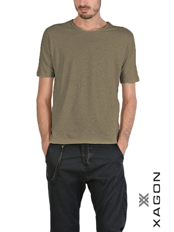 Xagon Xagon T-shirt P2308 2JX 2405 Verde Regular Fit