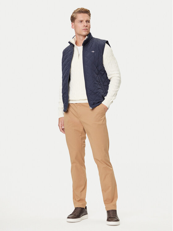 Gant Gant Weste 7006341 Dunkelblau Regular Fit